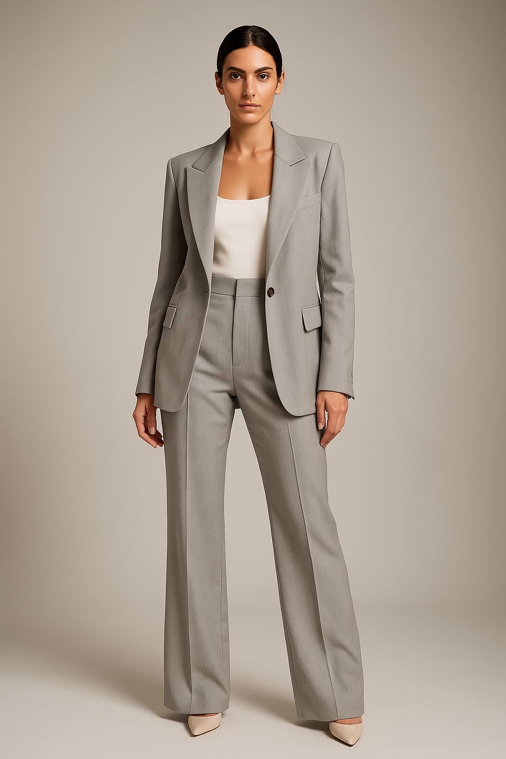 Sophia | Women's Tailored Blazer and Pants Set for Work and Events-Metro Lane Plaza