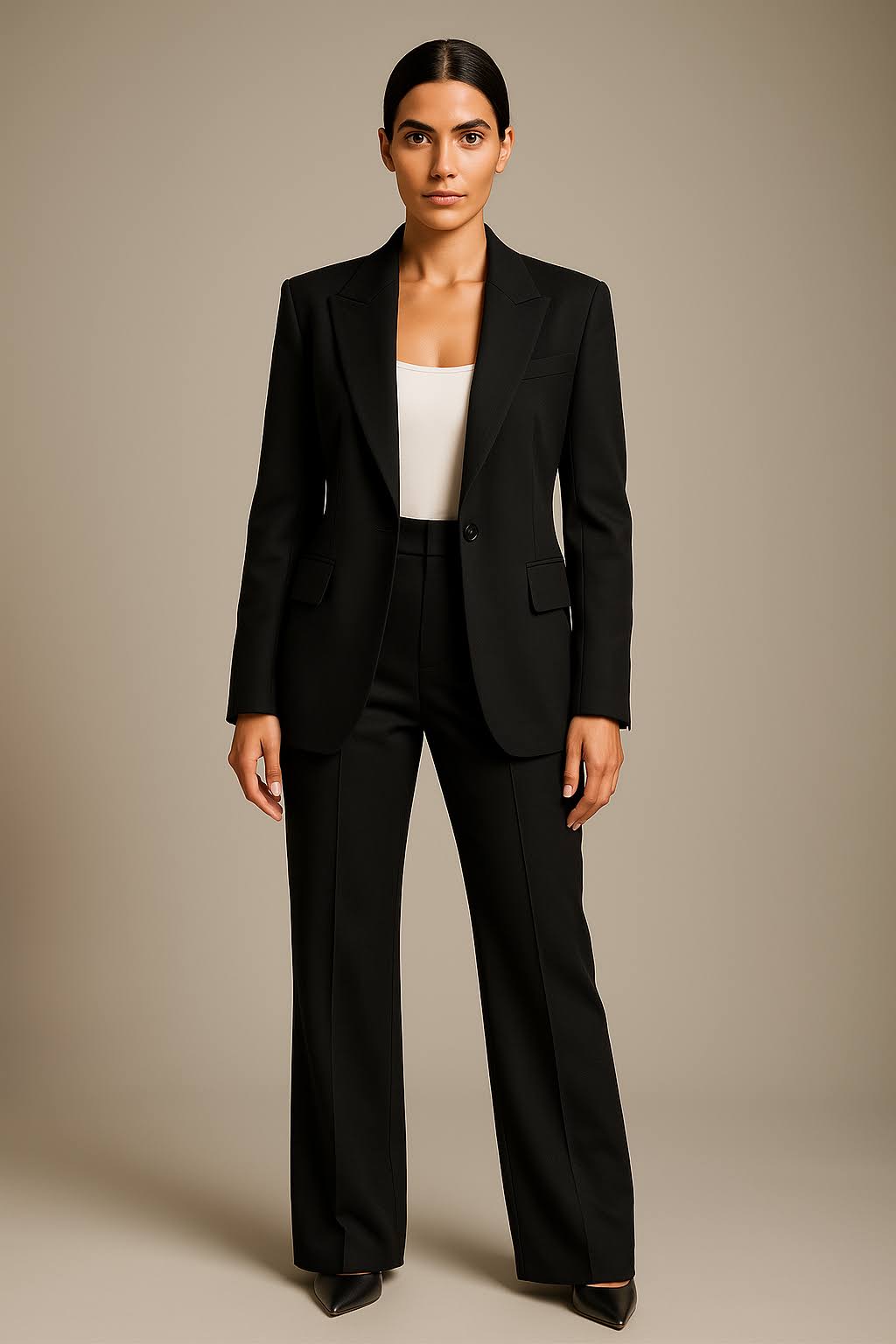 Sophia | Women's Tailored Blazer and Pants Set for Work and Events-Metro Lane Plaza