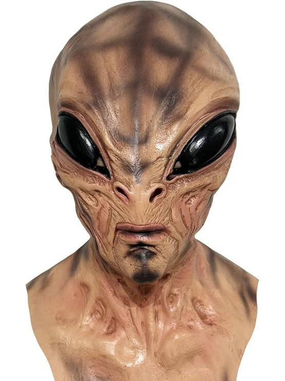 Women's Full Head Alien Mask for Halloween Cosplay Costume Parties