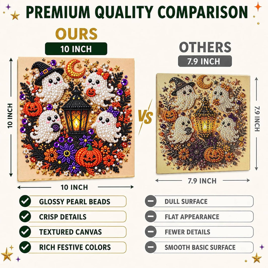 Kit artistici con diamanti e perle per decorazioni da parete di Halloween