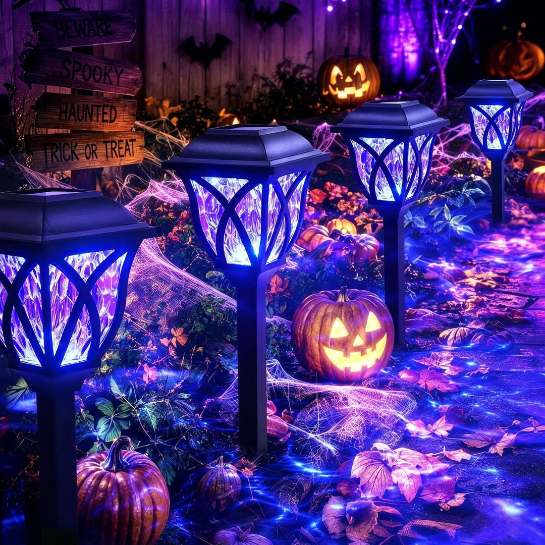 Lumières solaires de chemin d'Halloween pour décoration de jardin et de fête, pour femme