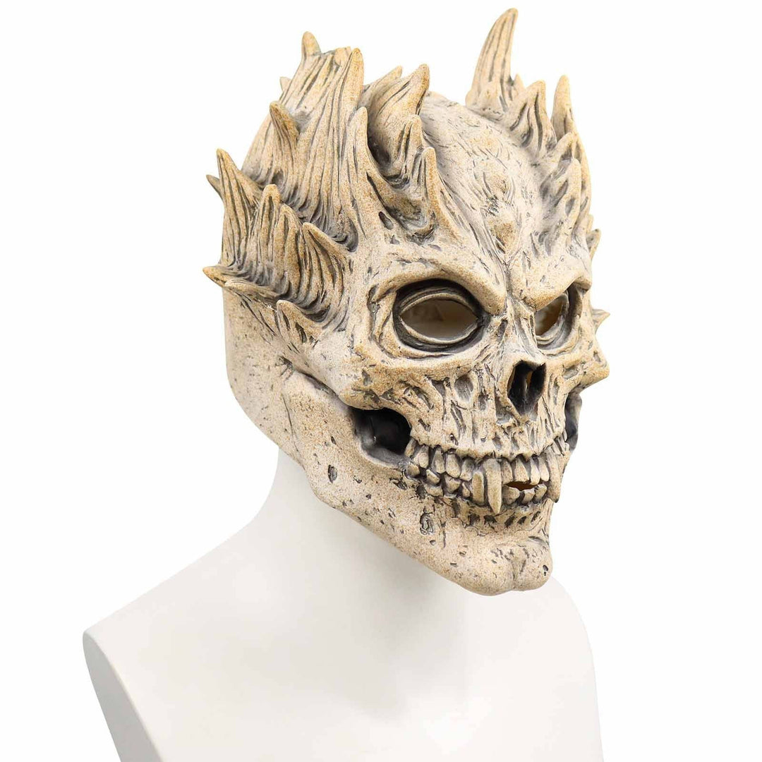 Maschera da scheletro integrale con design deluxe in lattice per Halloween