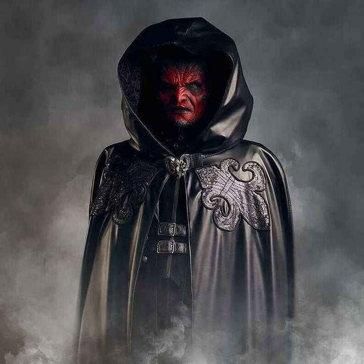 Máscara realista de demonio de látex con cuernos para fiestas de Halloween