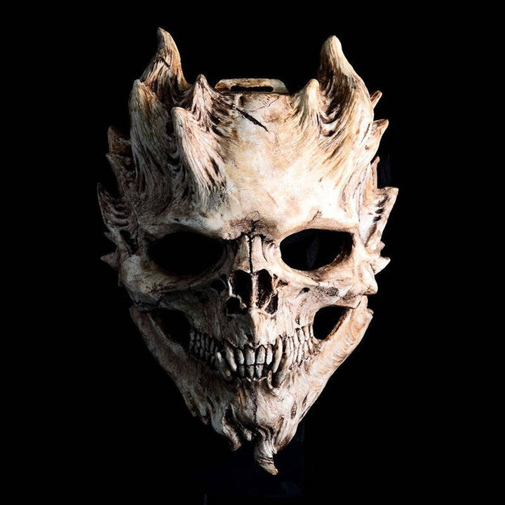 Maschera da scheletro integrale con design deluxe in lattice per Halloween