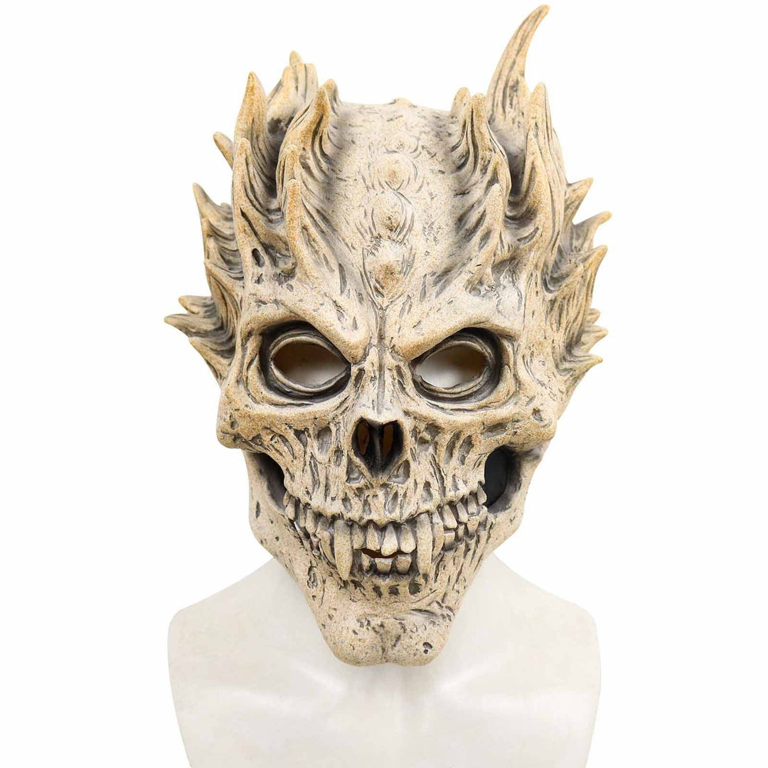 Maschera da scheletro integrale con design deluxe in lattice per Halloween