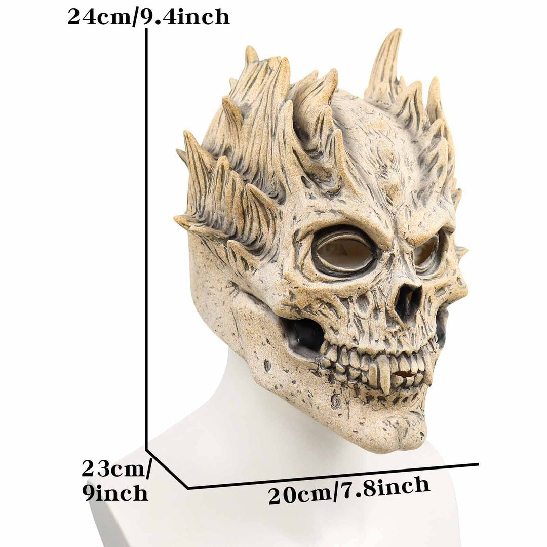 Maschera da scheletro integrale con design deluxe in lattice per Halloween