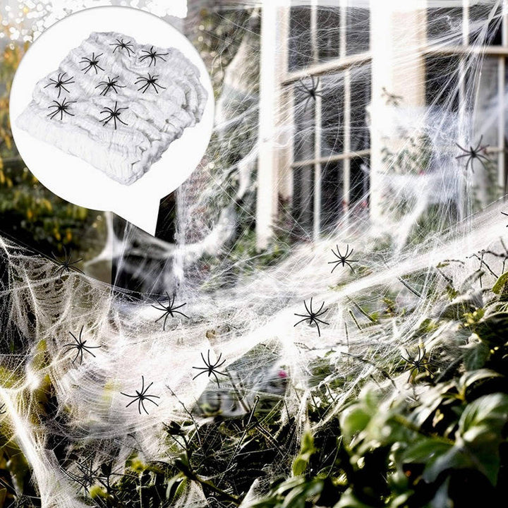 Decorazioni per Halloween, confezione da 2, ragno nero gigante peloso da 5 FT
