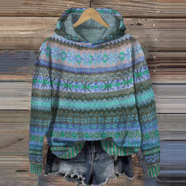 Bedruckter lässiger Hoodie für Damen