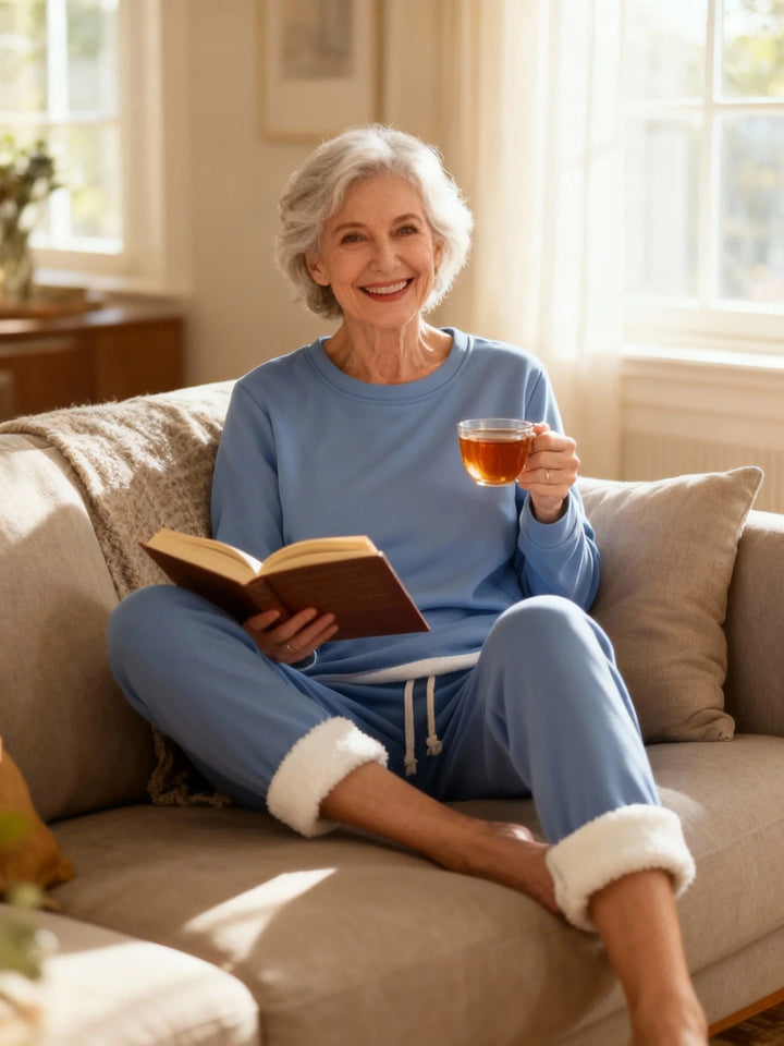 Luxe Lounge Set | Women's Plush Thermal Outfit-Metro Lane Plaza