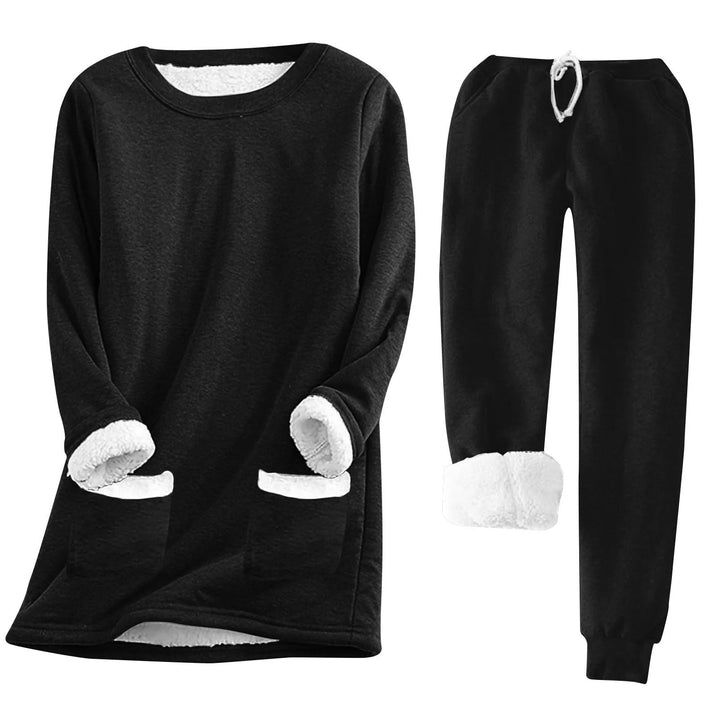 Luxe Lounge Set | Women's Plush Thermal Outfit-Metro Lane Plaza