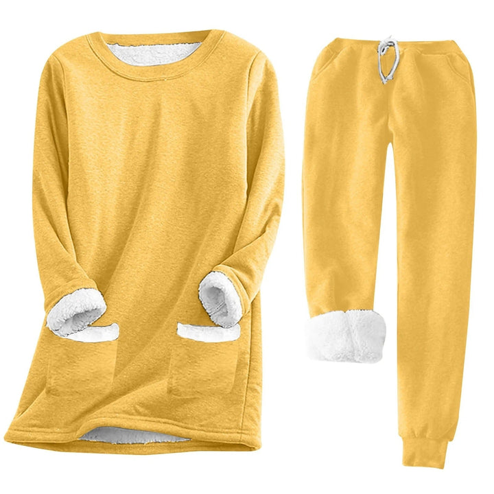 Luxe Lounge Set | Women's Plush Thermal Outfit-Metro Lane Plaza