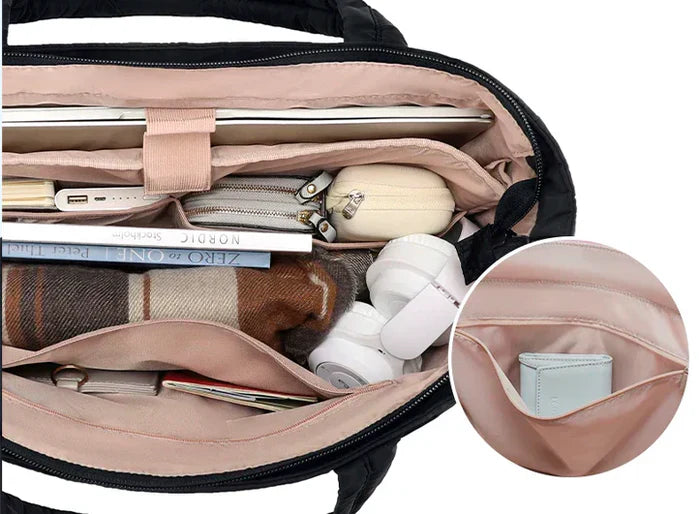Imogen | Women's Puffer Handbag-Metro Lane Plaza