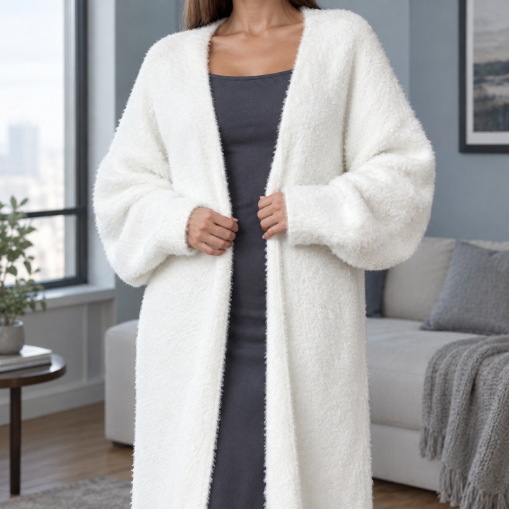 Women's Soft Jade Plush Cardigan