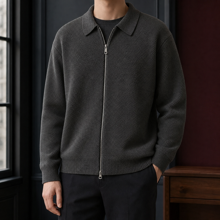 Men's Zip-Up Cardigan