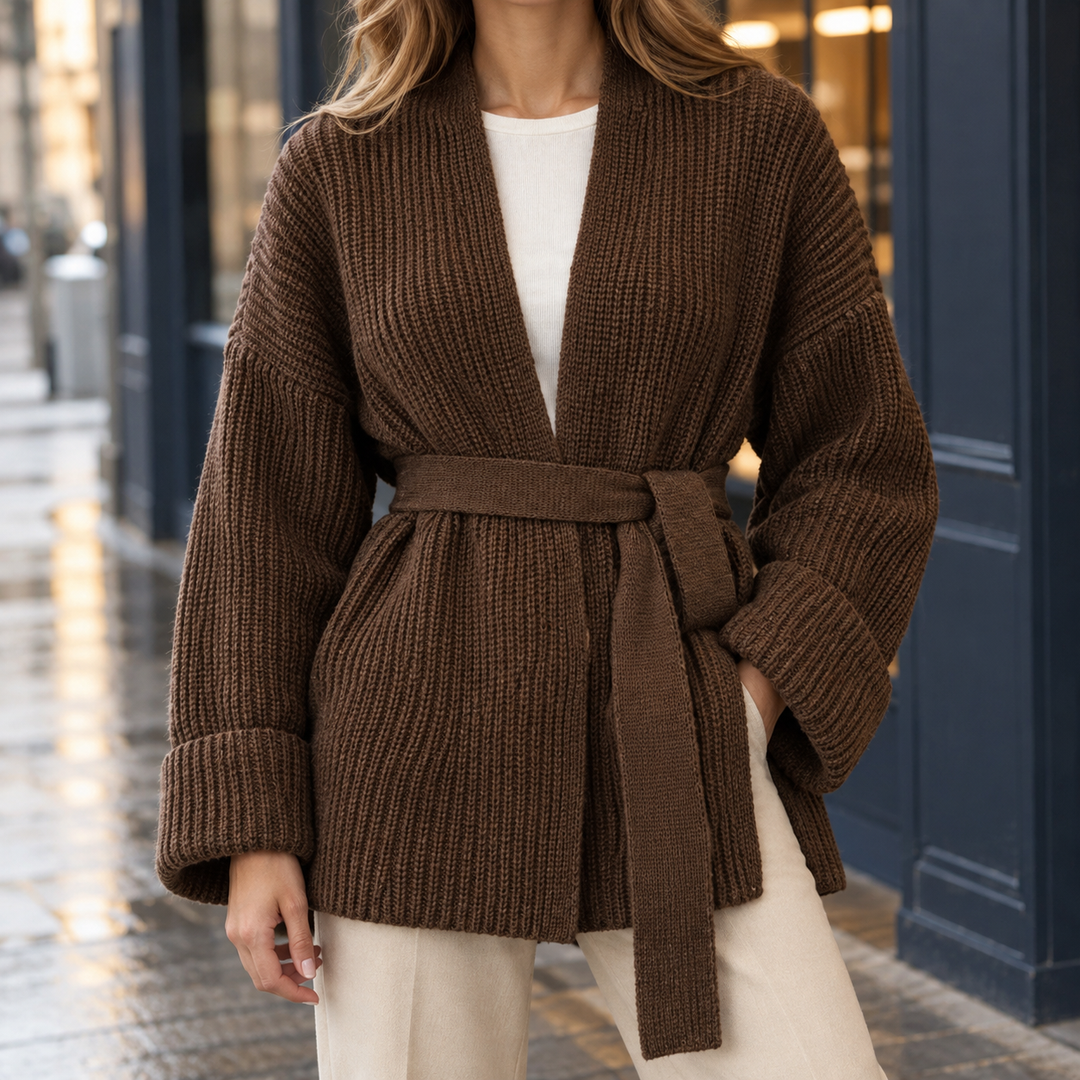 Women's Belted Cardigan
