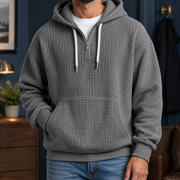 Men's Waffle Knit Hoodie