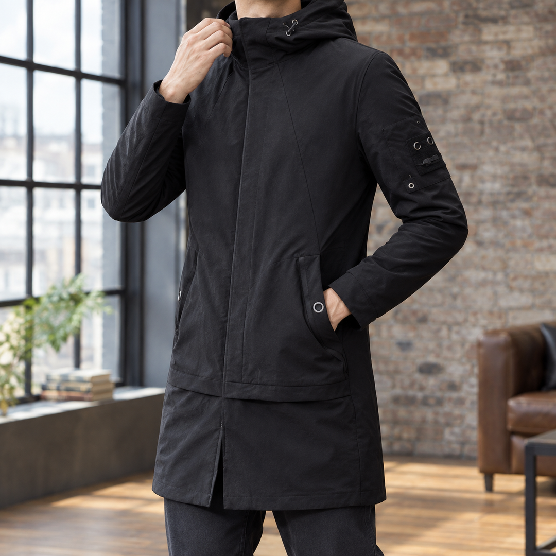 Men's Hooded Overcoat