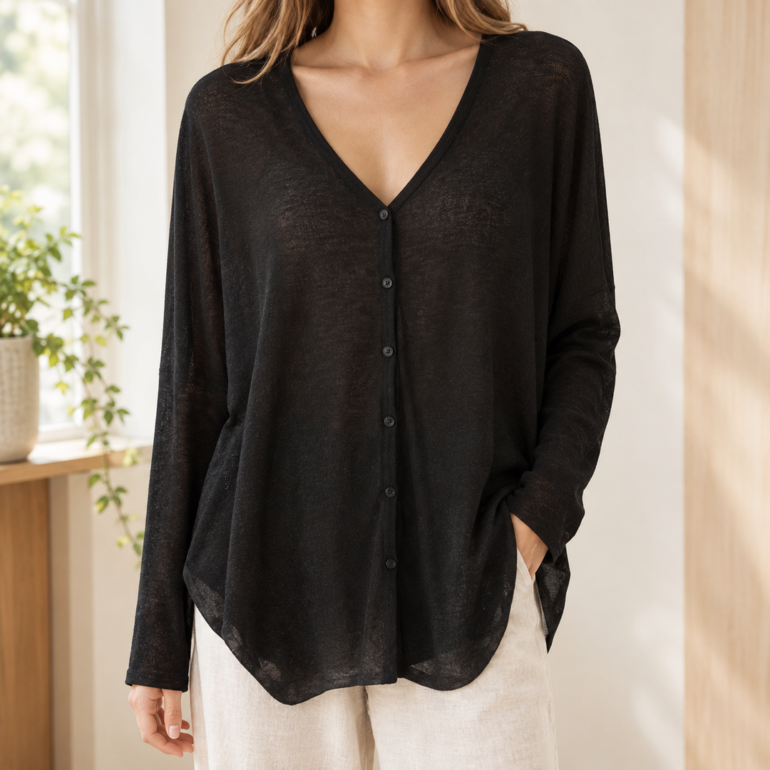 Cardigan drapé pour femme