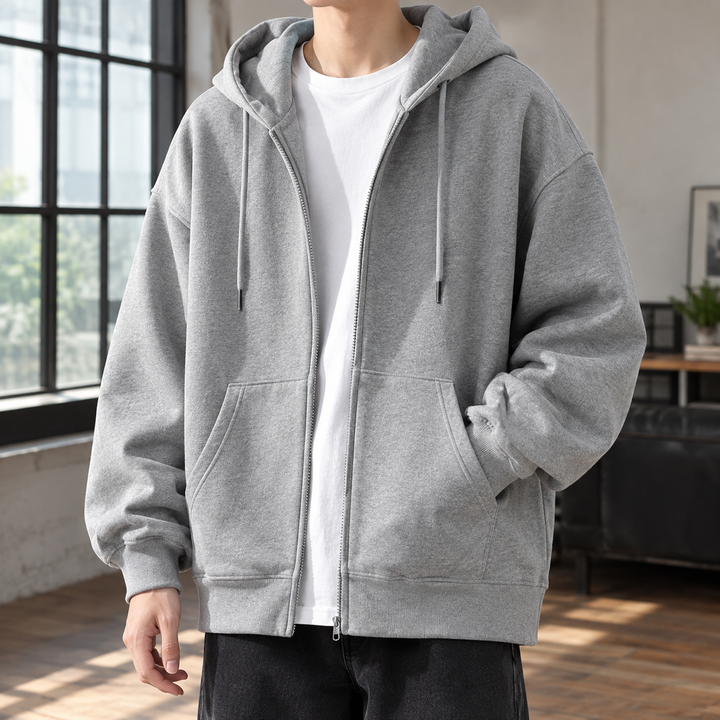Oversized huvtröja för män