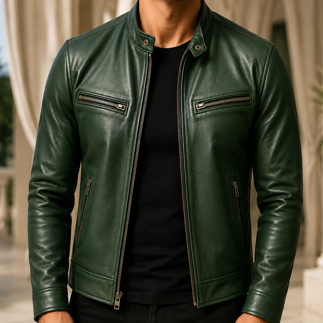 Herrenjacke im Rennfahrer-Stil