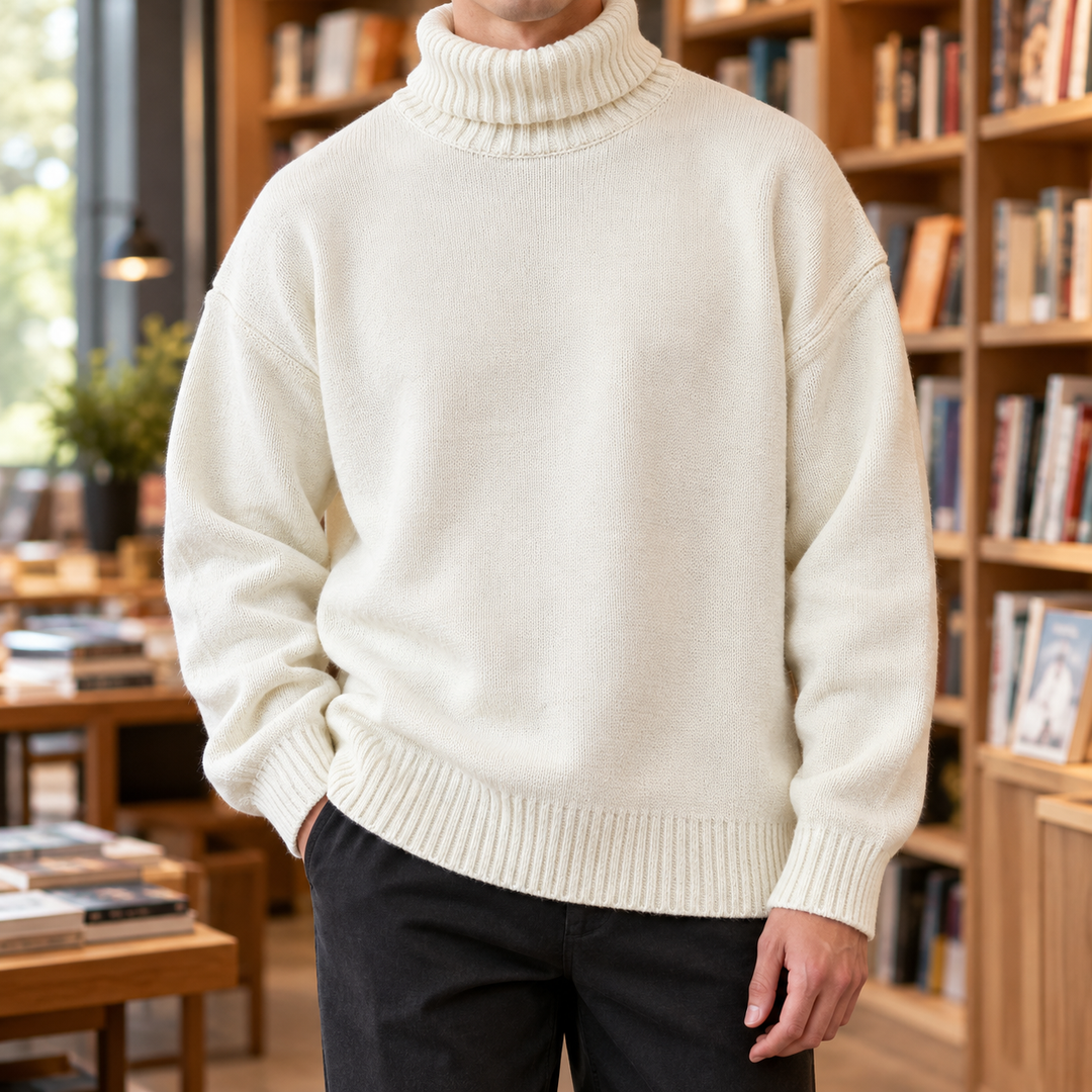 Klassischer Rollkragenpullover für Herren