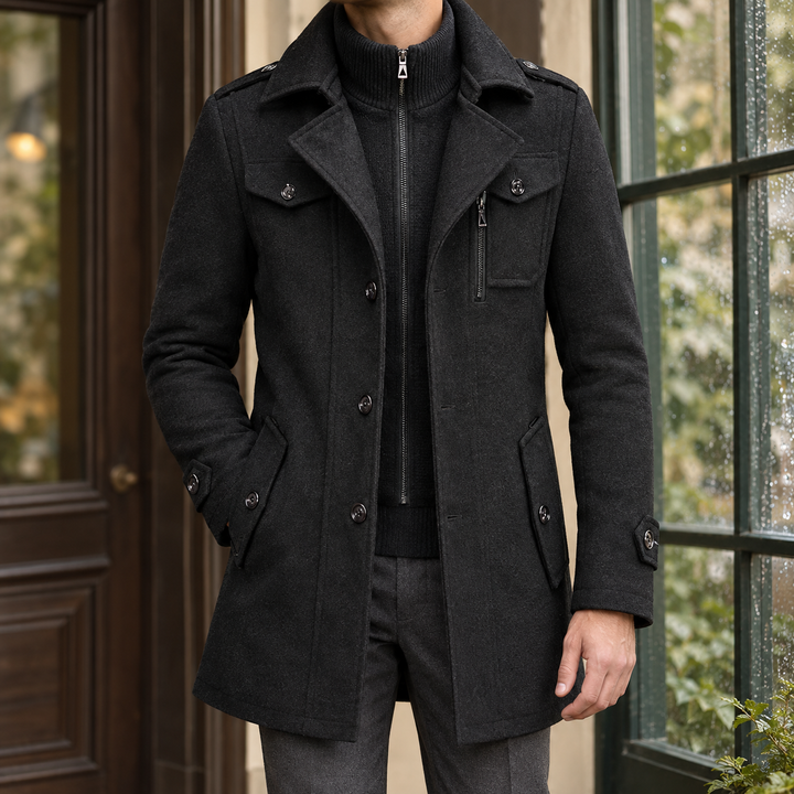 Men's Classic Wool Overcoat