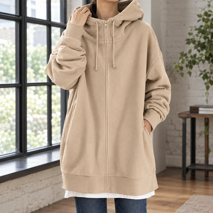 Sudadera con capucha extragrande para mujer