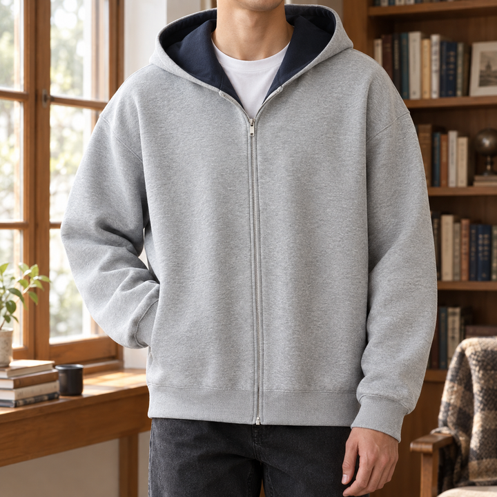 Men's Two-Tone Casual Hoodie