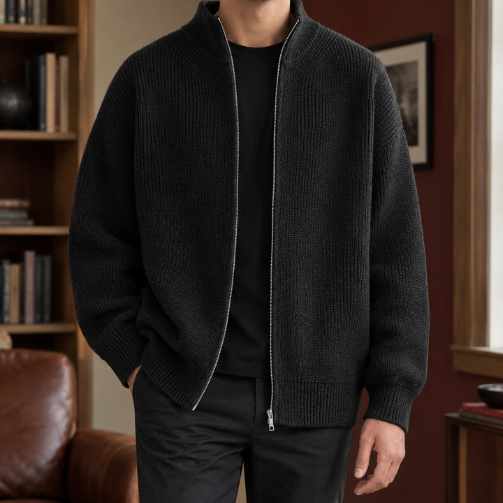 Cardigan da uomo con cerniera