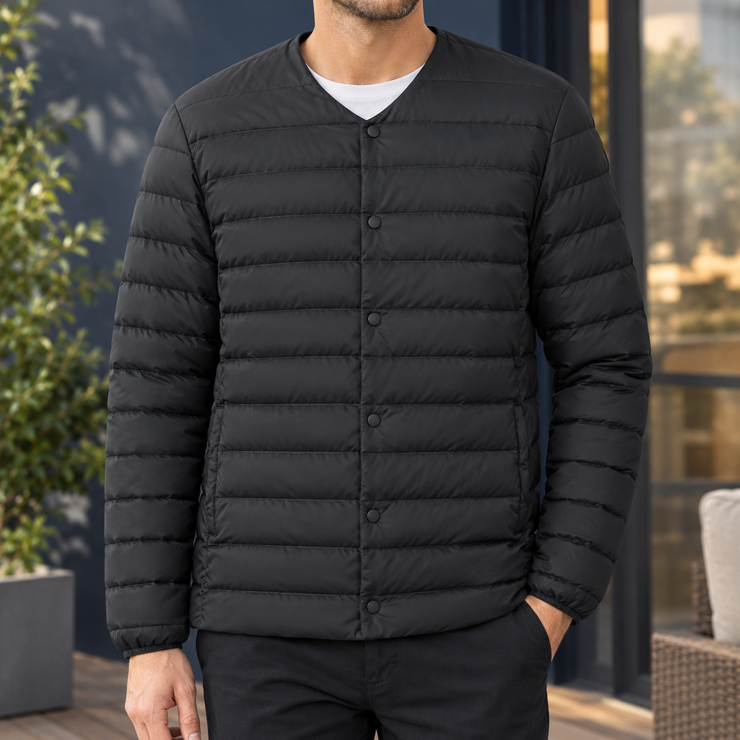 Kragenlose Herrenjacke