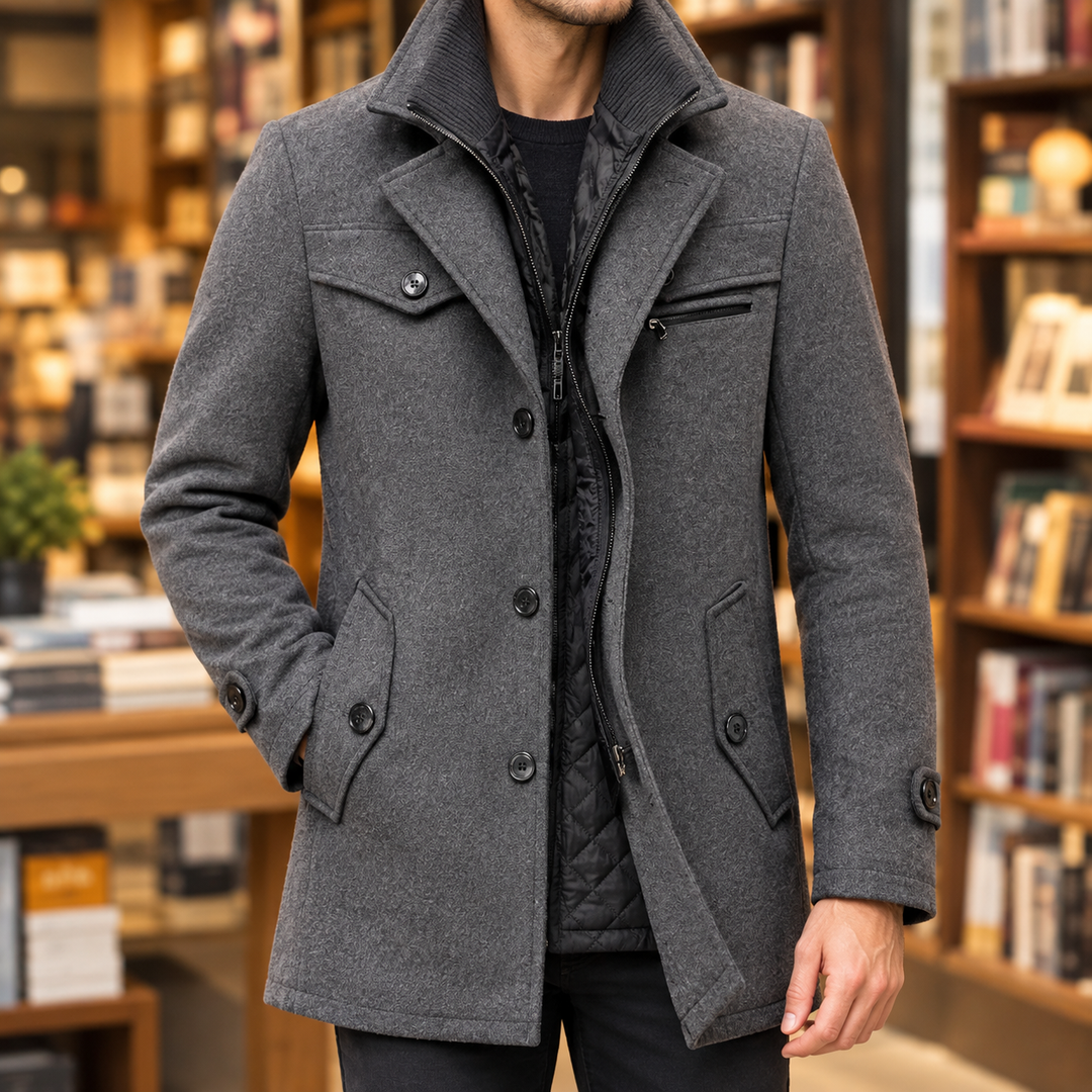 Men's Classic Wool Overcoat