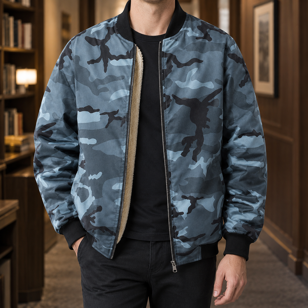 Blouson aviateur camouflage pour homme