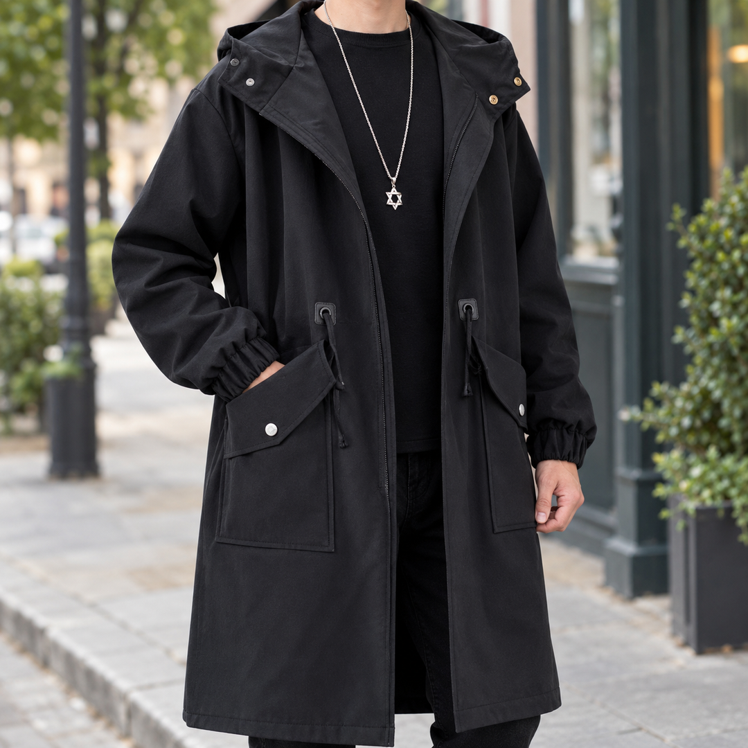 Men's Hooded Overcoat