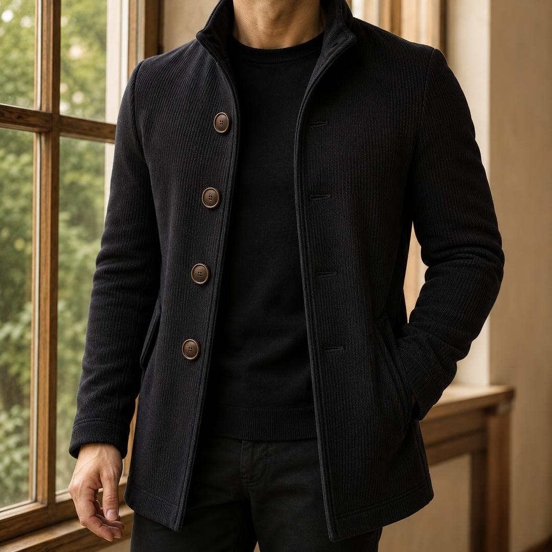 Men's Ribbed Overcoat