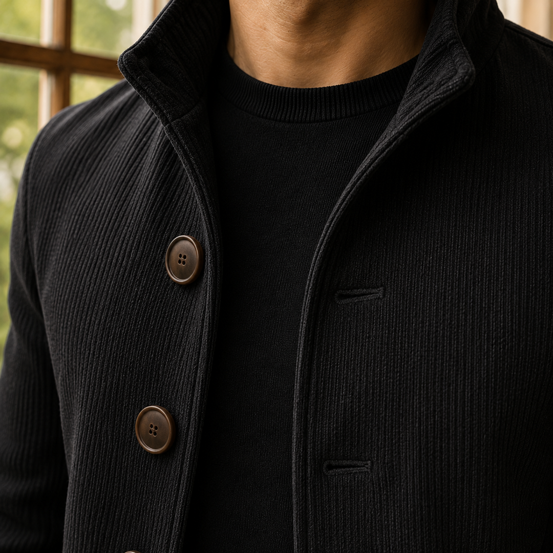 Men's Ribbed Overcoat