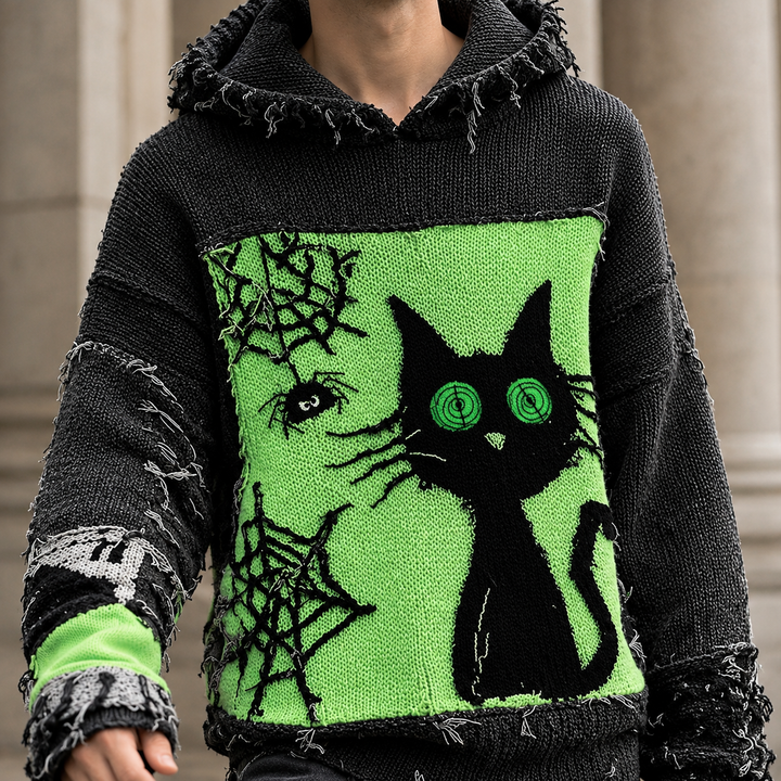 Men's Cat Graphic Sweater
