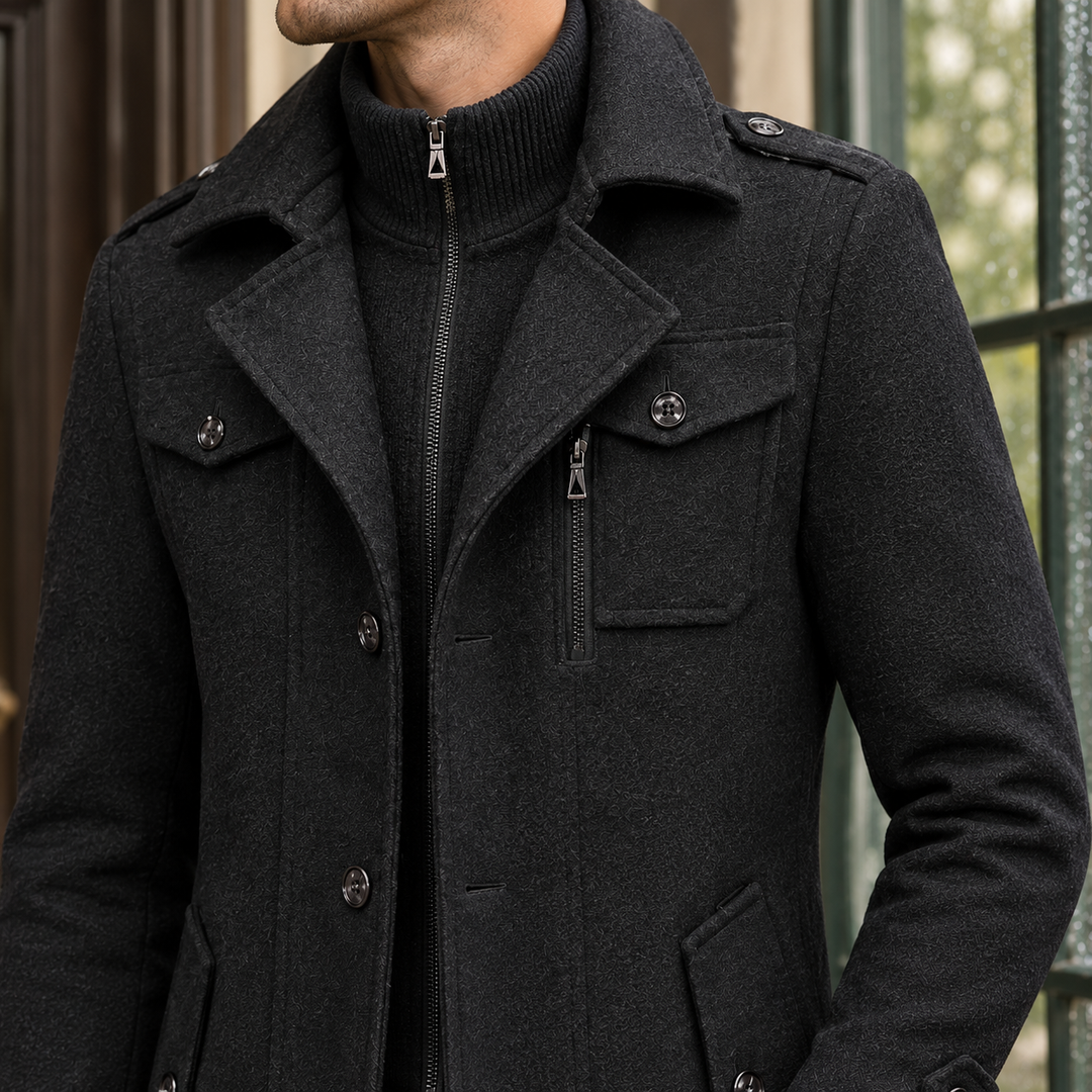 Men's Classic Wool Overcoat