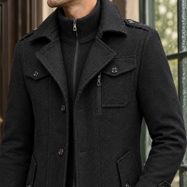 Men's Classic Wool Overcoat