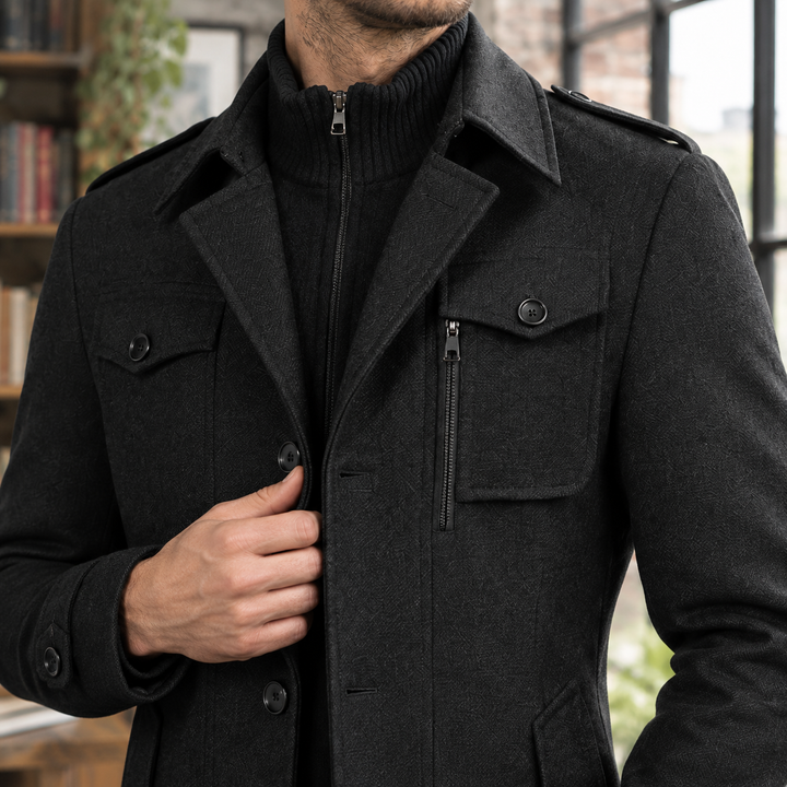 Men's Classic Wool Overcoat