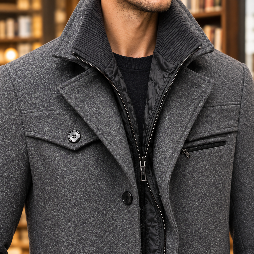 Men's Classic Wool Overcoat