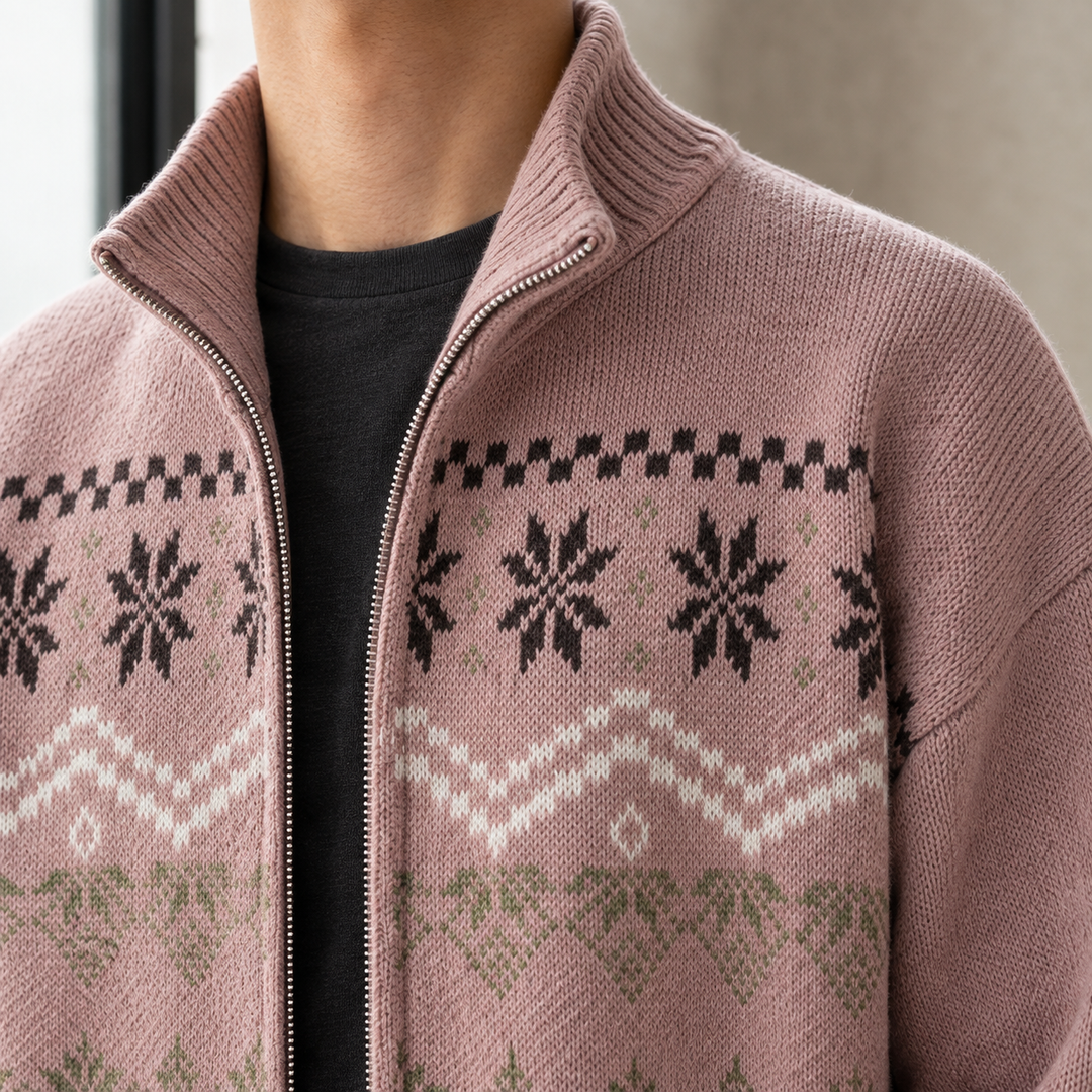 Men's Fair Isle Knit Jacket