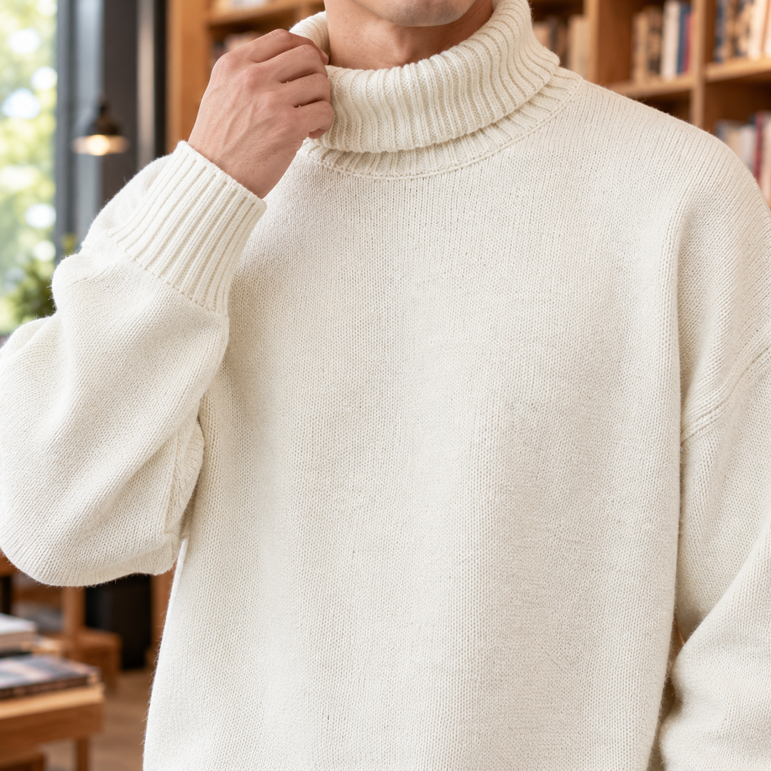 Klassischer Rollkragenpullover für Herren