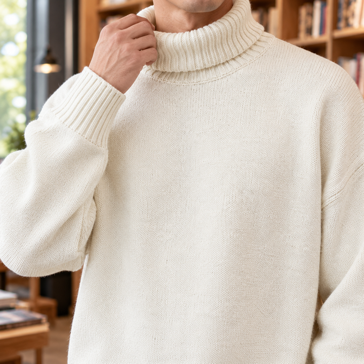 Klassischer Rollkragenpullover für Herren
