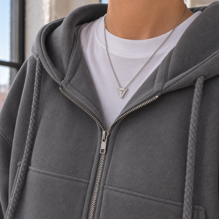 Women's Cropped Zip Hoodie