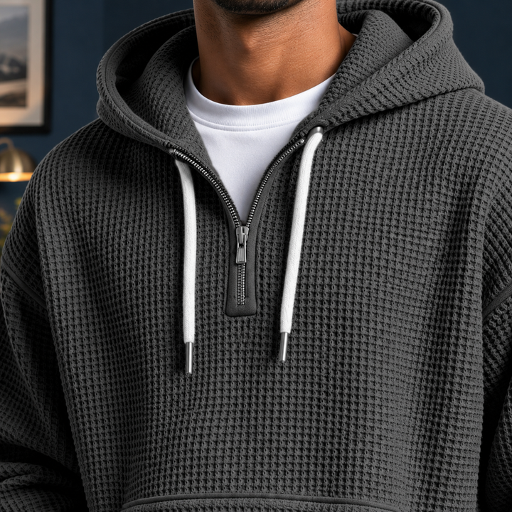 Men's Waffle Knit Hoodie