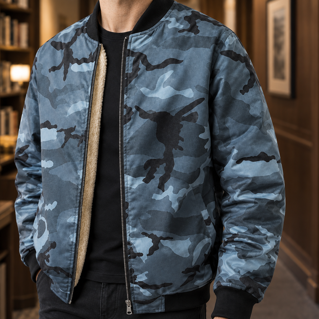 Blouson aviateur camouflage pour homme