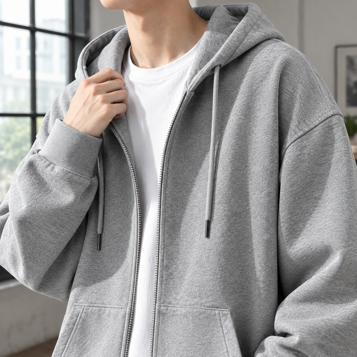 Oversized huvtröja för män