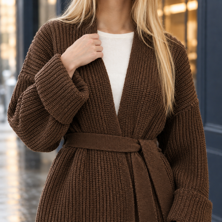Women's Belted Cardigan