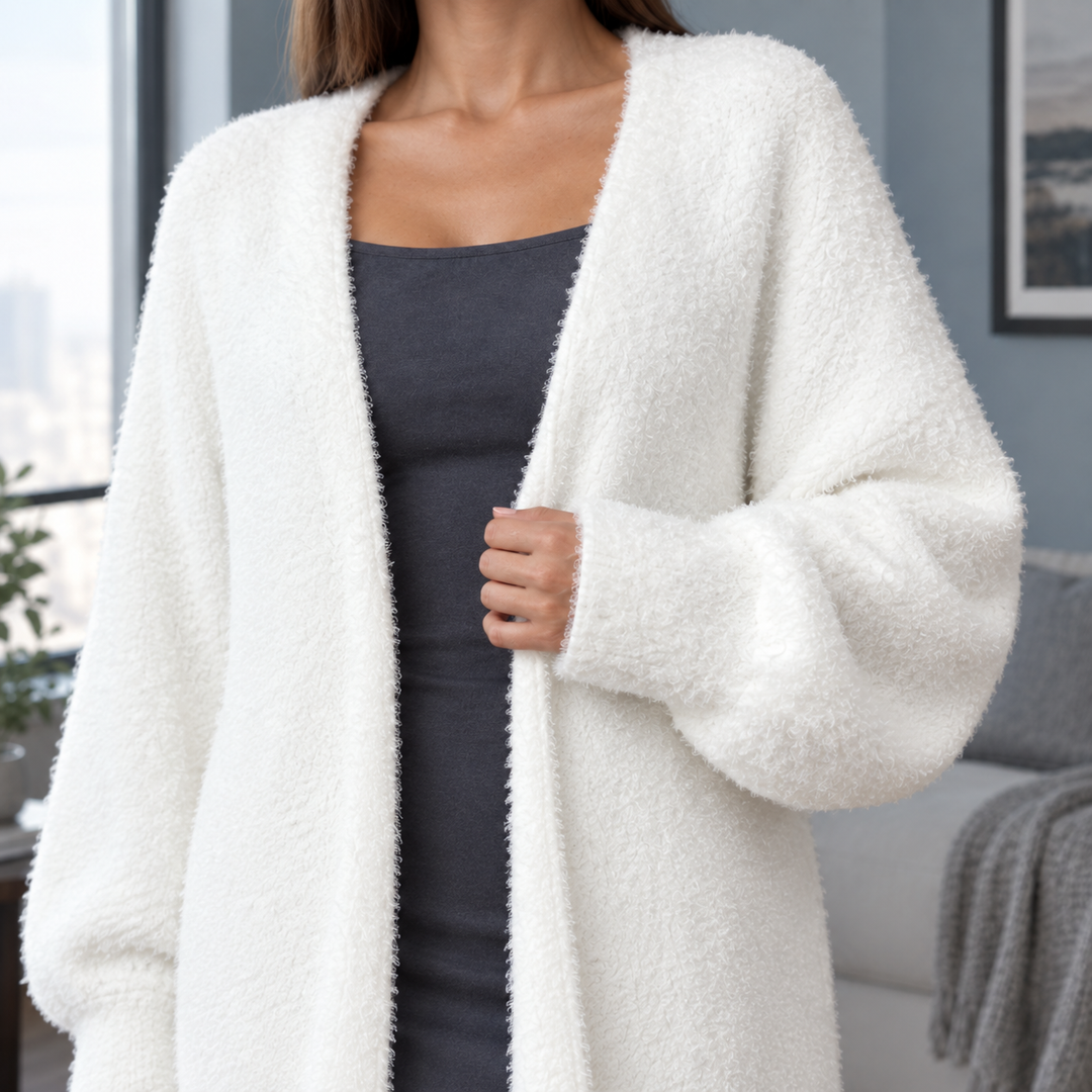 Women's Soft Jade Plush Cardigan