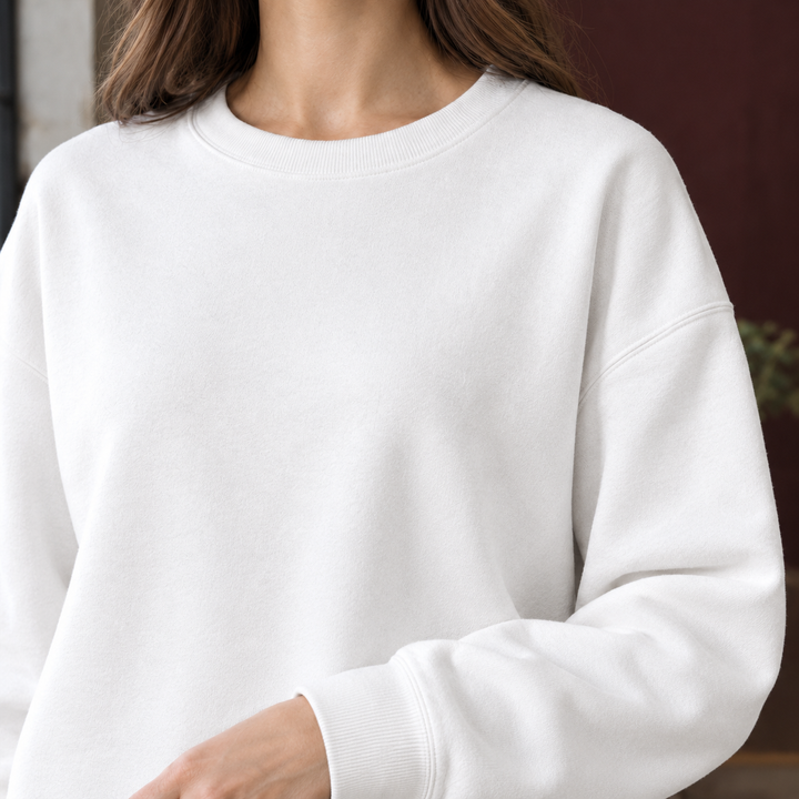 Sweatshirt de corte descontraído para mulher